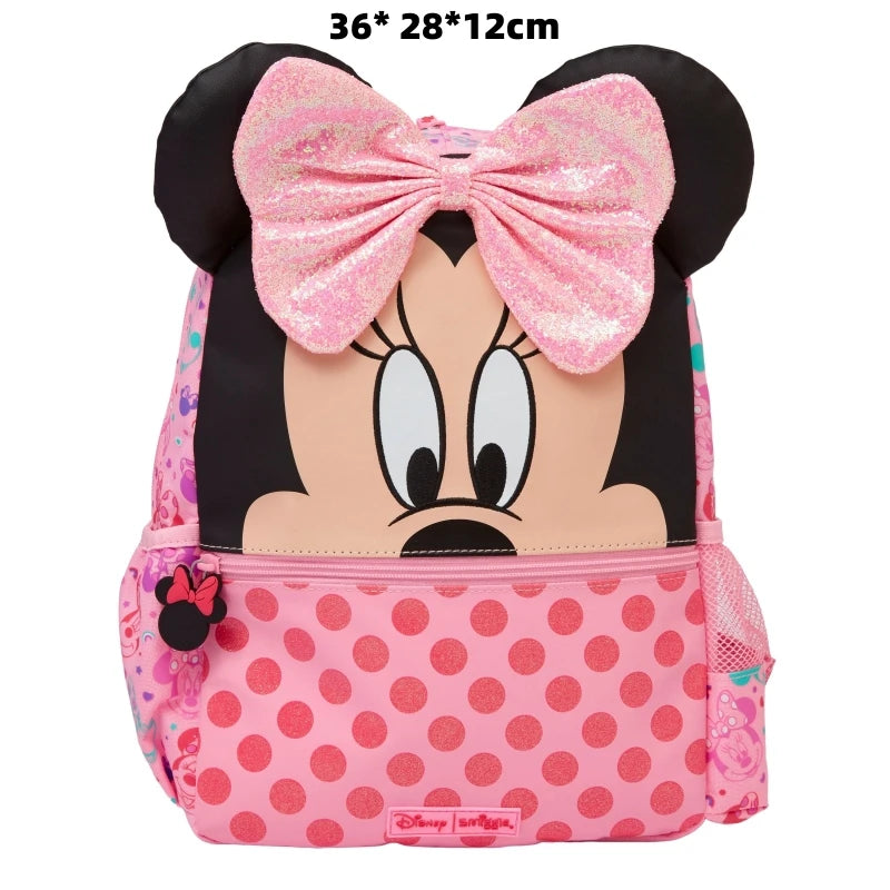 Genuine Australia Smiggle Disney Minnie School Bag Set with Wallet, Lunch Bag & Water Cup for Girls