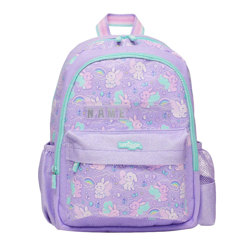 Genuine Australian Smiggle Angel Rabbit School Supplies Set, Large Capacity Backpack & Water Cup for Kids