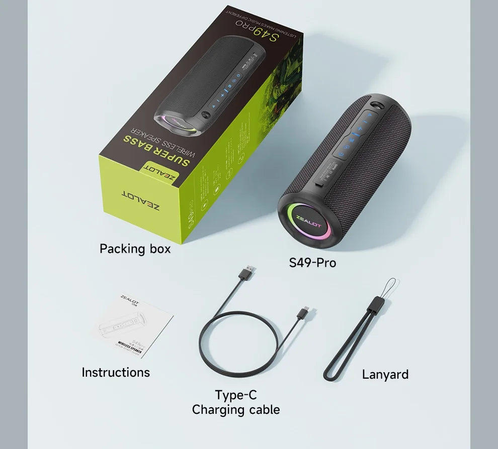 ZEALOT Portable Bluetooth Speaker
