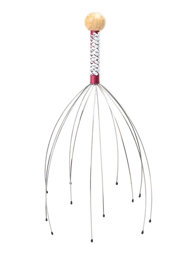 1PC Head Massager Octopus Scalp Tool - Health & Wellness Therapy for Relaxation and Relief