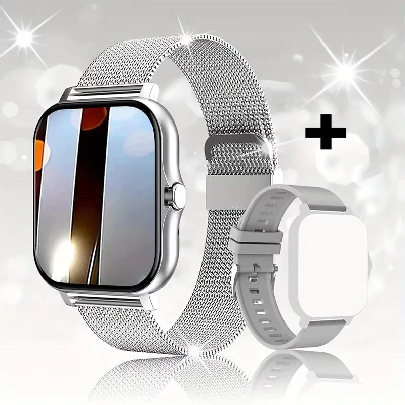 LAXASFIT 2025 Smart Watch, Bluetooth Talk, Full Touch Screen, Heart Rate Monitor, Sports Fitness Tracker for Men & Women