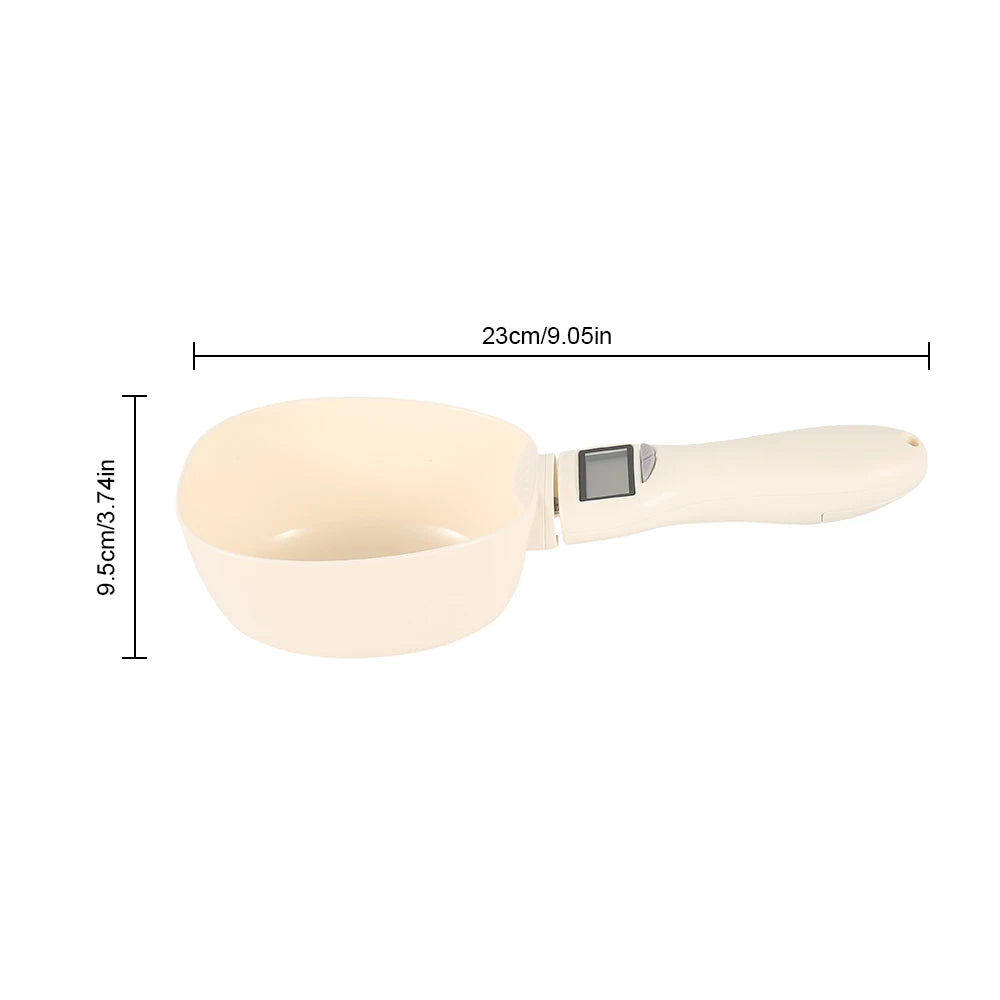 Pet Food Measuring Scoop Digital Dog & Cat Food Measuring Cup with LED Display Electronic Spoon Scale