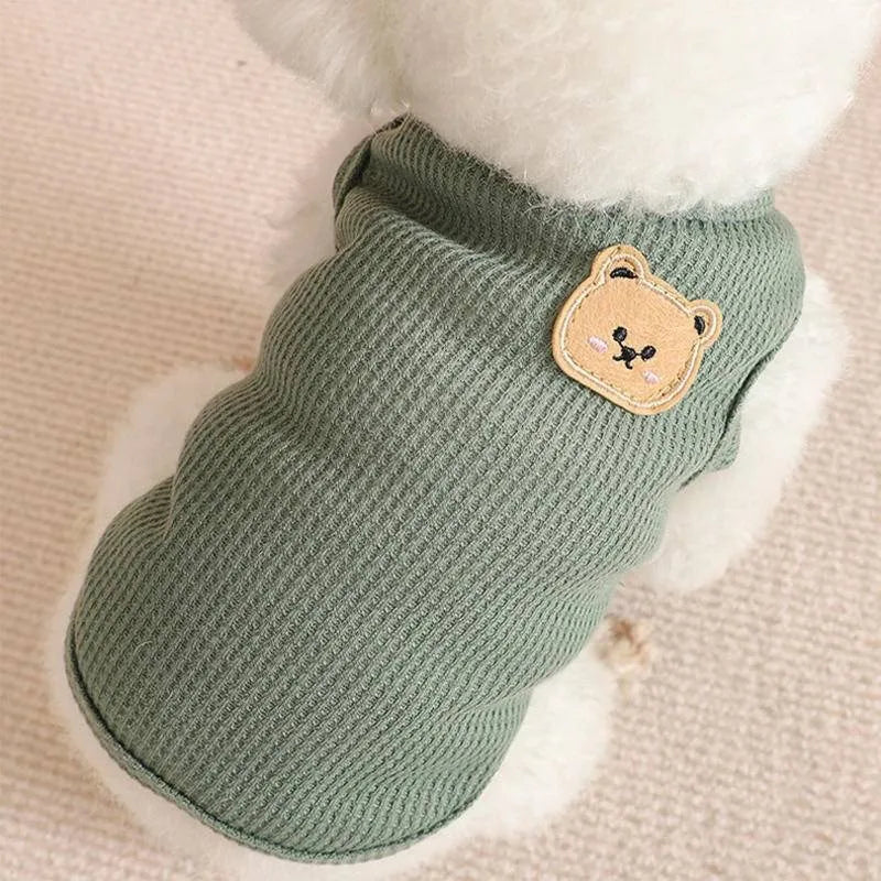 Dog & Cat Vest – Breathable Polyester Clothing in Four Colors, Sweat-Resistant & Easy to Clean
