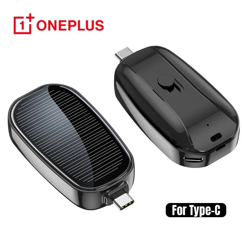 1200mAh Oneplus Solar Key Ring Mini Power Bank