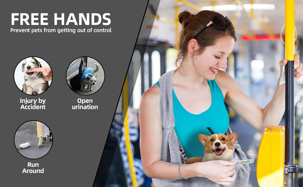 Cotton Comfortable Dog Sling Bag – Portable Crossbody Shoulder Bag for Pets