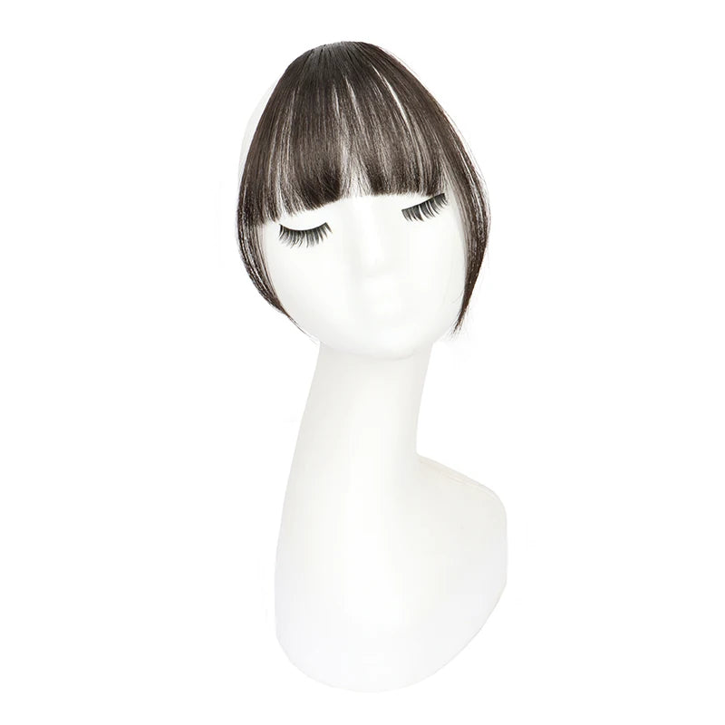 Synthetic Invisible Air Bangs Hair Extension for Women - Black & Brown