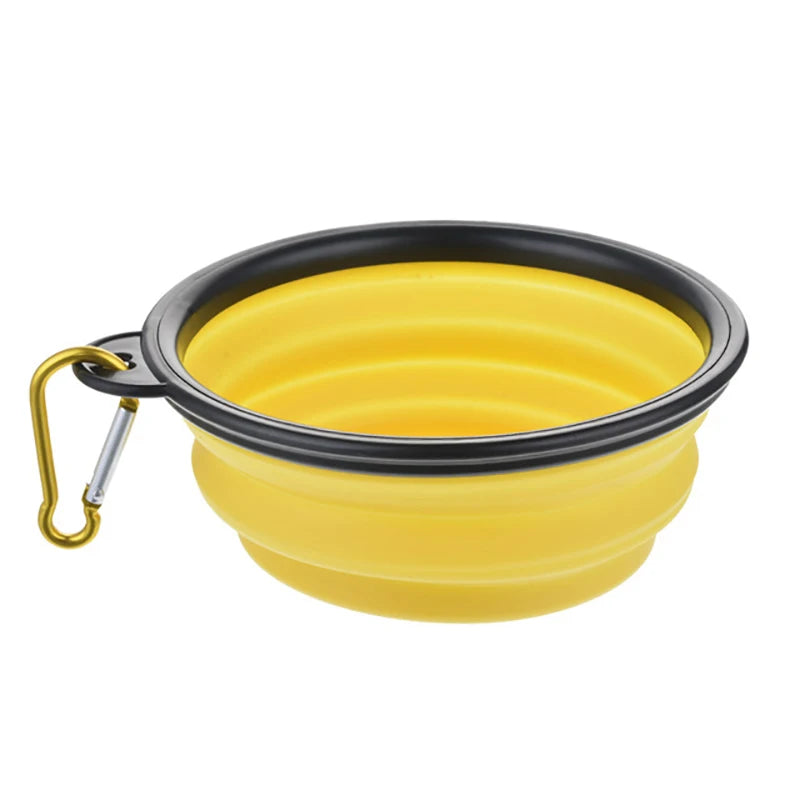Collapsible Silicone Dog Bowl – Portable Folding Feeder for Outdoor Travel (350/1000ml)
