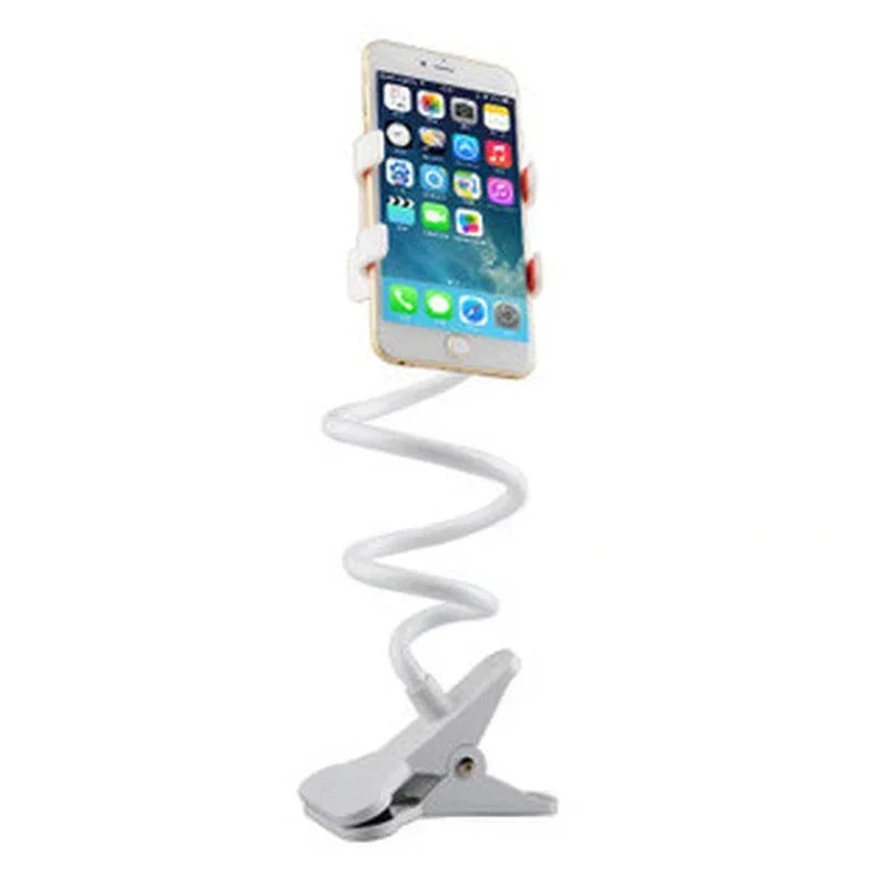 360° Clip Mobile Phone Holder Stand - Portable Flexible Lazy Mount for Bed, Desktop, and Smartphones (70cm)
