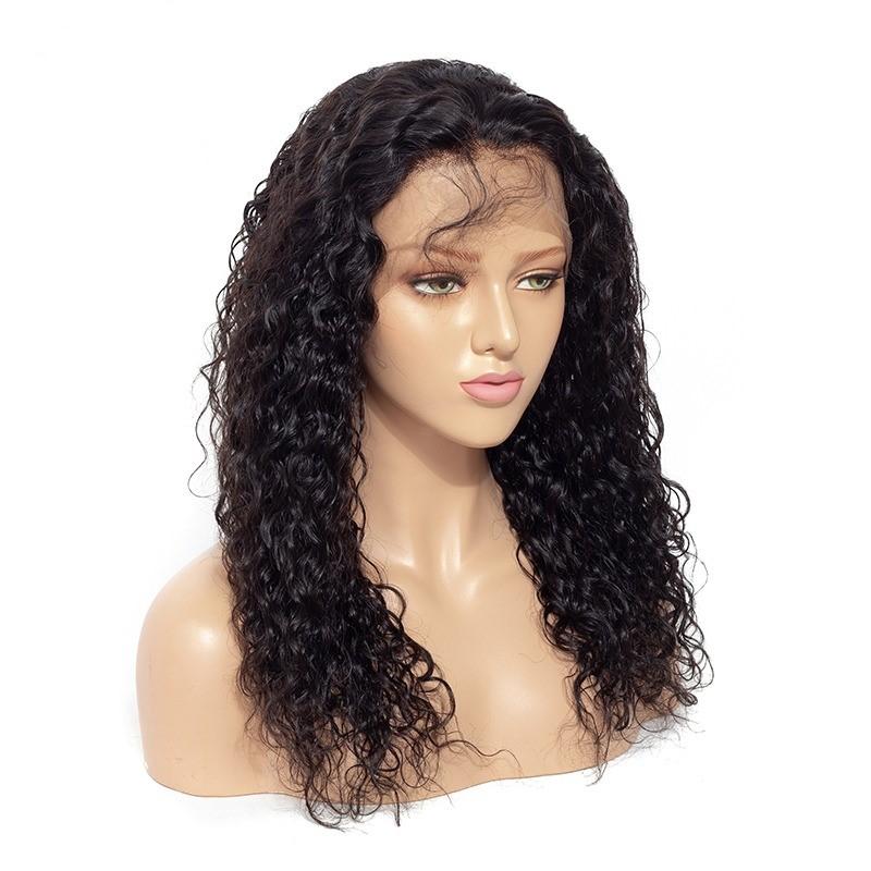 Transparent Lace Frontal Water Wave Human Hair Wigs