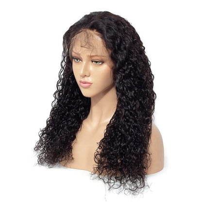 Transparent Lace Frontal Water Wave Human Hair Wigs