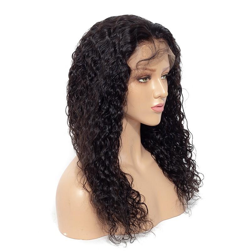 Transparent Lace Frontal Water Wave Human Hair Wigs