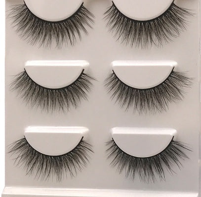 3 Pairs Natural False Eyelashes