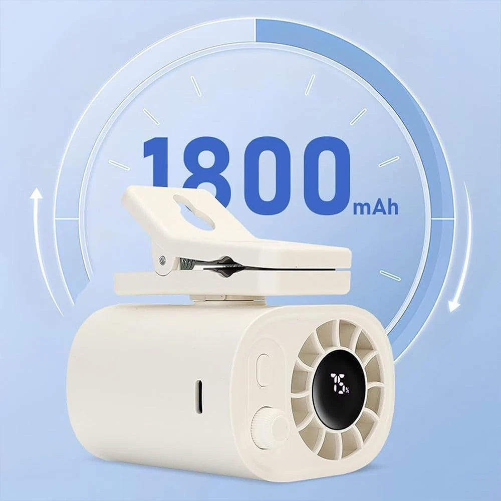 360° Rotatable 12V USB Rechargeable Portable Car Clip Fan