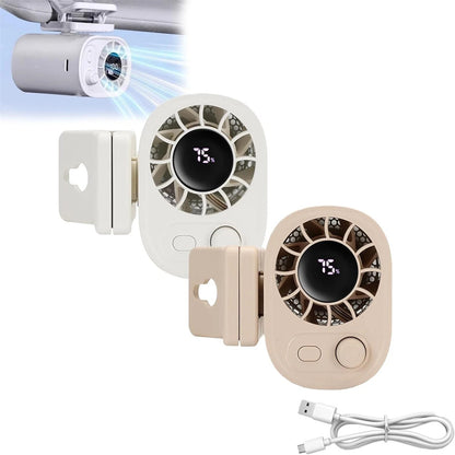 360° Rotatable 12V USB Rechargeable Portable Car Clip Fan