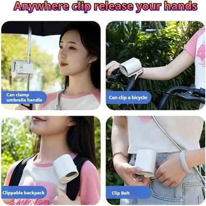 360° Rotatable 12V USB Rechargeable Portable Car Clip Fan