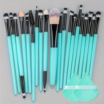 20Pcs Makeup Brush Set – Eyeliner, Blending, Foundation, and Cheek Brushes for Cosmetics