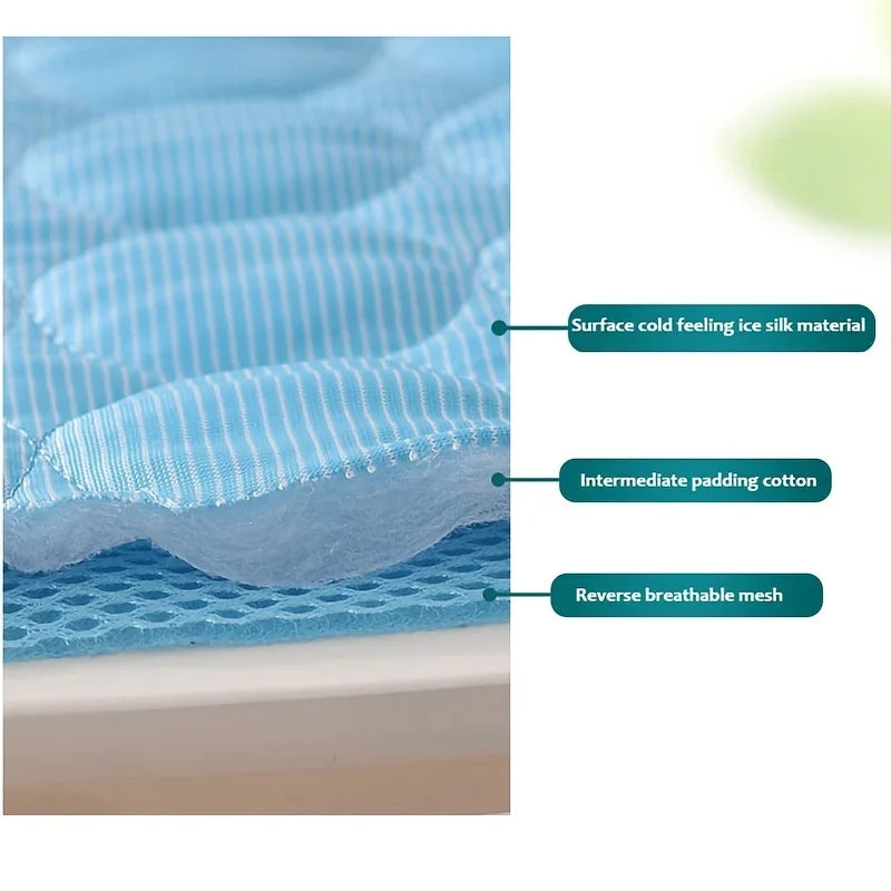 Dog Cooling Mat & Cat Ice Pad Blanket – Extra Large Summer Cold Bed for Pets