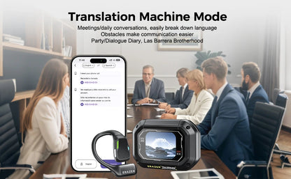 Erazer XP6 AI Translator Earbuds - Wireless Gaming Headset with Equalizer App & Waterproof Bluetooth Earphones