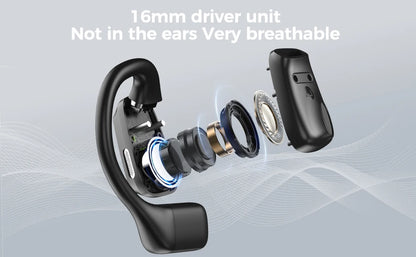 Erazer XP6 AI Translator Earbuds - Wireless Gaming Headset with Equalizer App & Waterproof Bluetooth Earphones