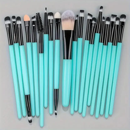 20Pcs Makeup Brush Set – Eyeliner, Blending, Foundation, and Cheek Brushes for Cosmetics