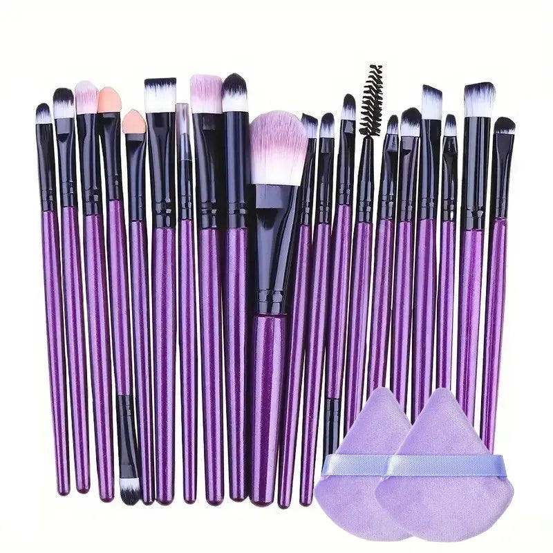 20Pcs Makeup Brush Set – Eyeliner, Blending, Foundation, and Cheek Brushes for Cosmetics