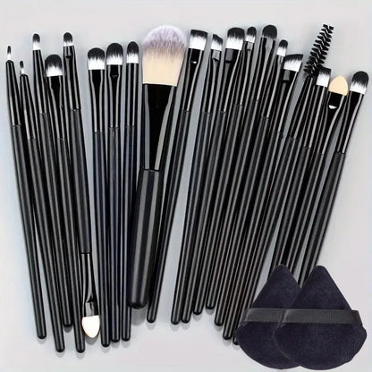 20Pcs Makeup Brush Set – Eyeliner, Blending, Foundation, and Cheek Brushes for Cosmetics