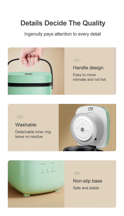 Mini Rice Cooker 1.2L Electric Cooking Machine for 1-2 People, Food Warmer & Steamer