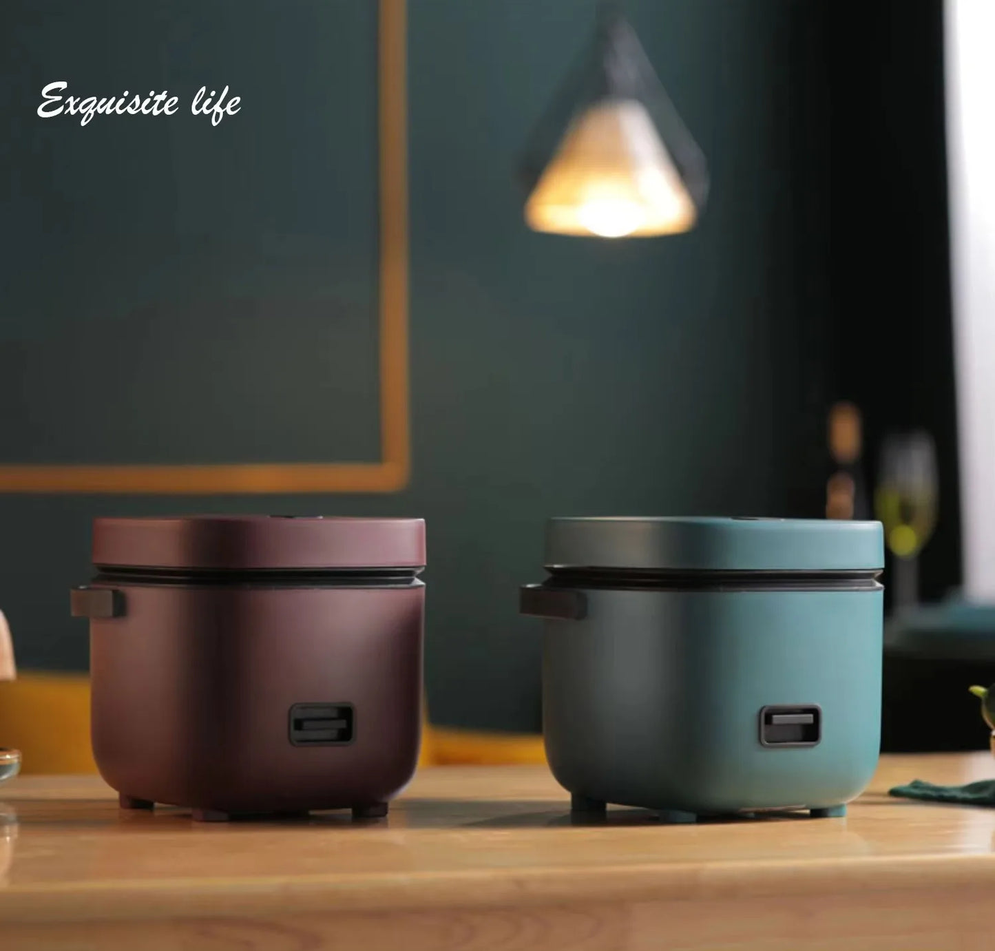 Mini Rice Cooker 1.2L Electric Cooking Machine for 1-2 People, Food Warmer & Steamer