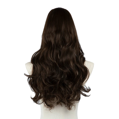Synthetic U-Part Clip-in Blonde Hair Extensions Long Straight 16"-24"