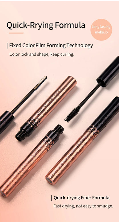 QIBEST 4D Black Mascara - Lengthening & Volume Waterproof Eyelash Makeup