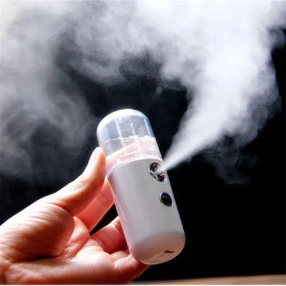 USB Mist Facial Sprayer - Rechargeable Humidifier & Nebulizer for Moisturizing Face Skin Care