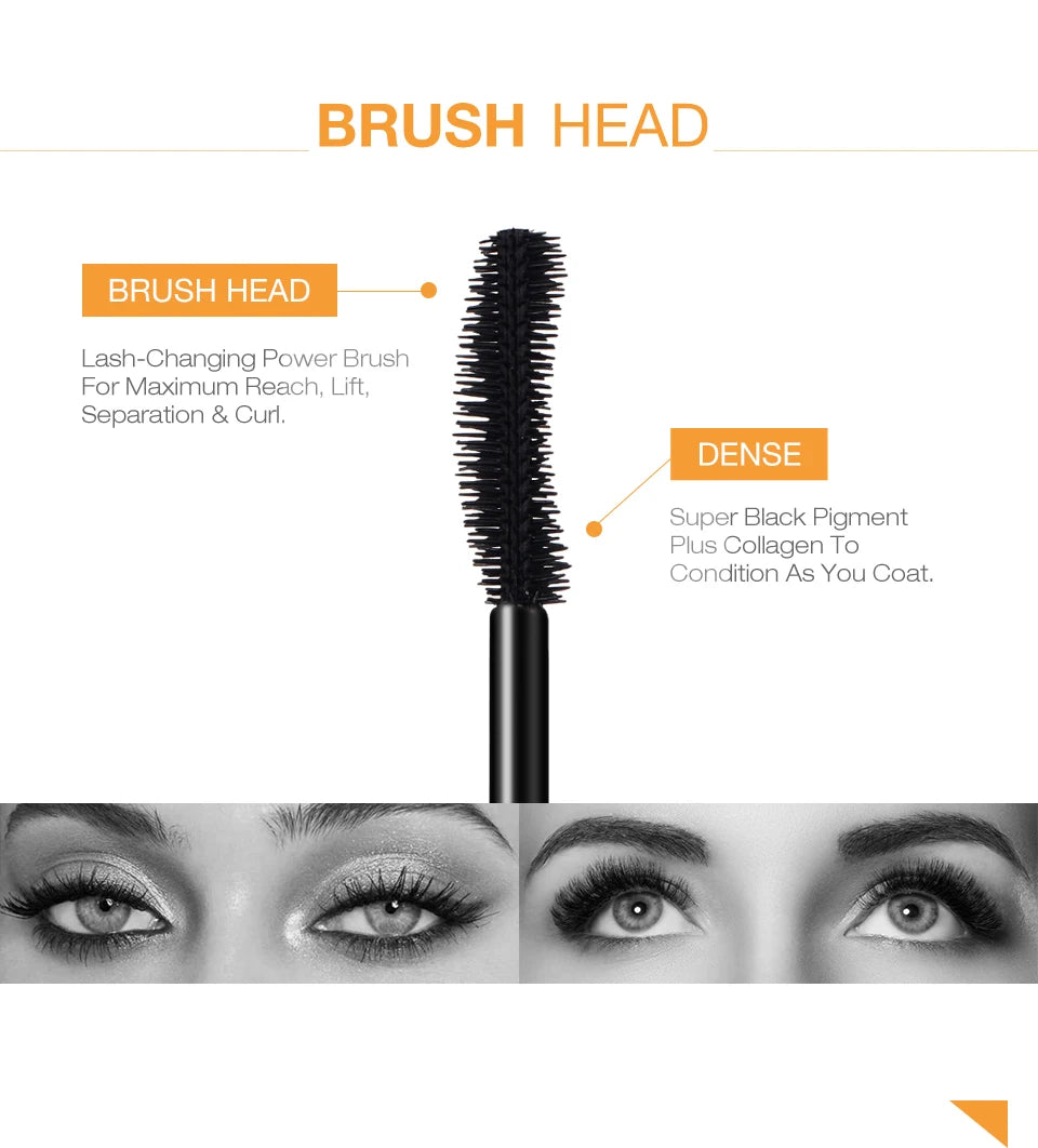 O.TWO.O 3D Lengthening Mascara – Black Lash Extension & Long-Wearing Beauty Makeup