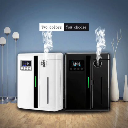 Wall Mounted Room Fragrance Diffuser - Bluetooth Air Freshener with Built-in Fan for Home and Hotel