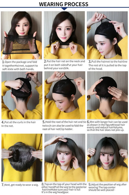 7JHH Popular Brown Ash Long Deep Wave Wig with Bangs for Women