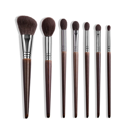OVW Natural Goat Hair Makeup Brushes Set - Professional Blending & Smudging Kit