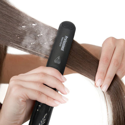 Steam Hair Straightener Professional Ceramic Vapor Flat Iron 450℉ with Argan Oil Treatment Hair Care Tool