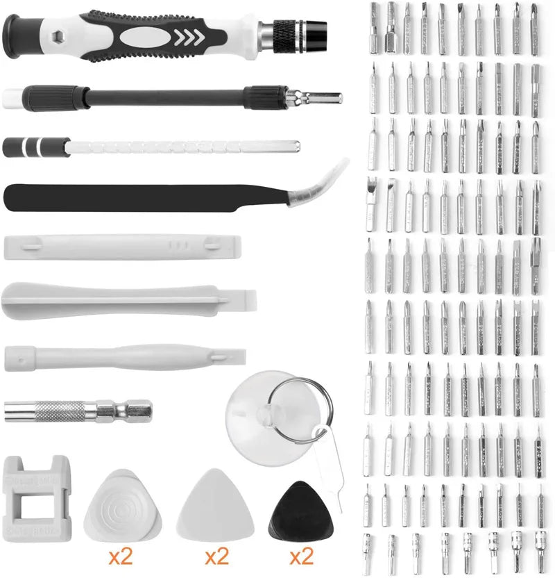 Labor-Saving Ratchet Screwdriver Set, Household Magnetic Toolbox with Torx Bits