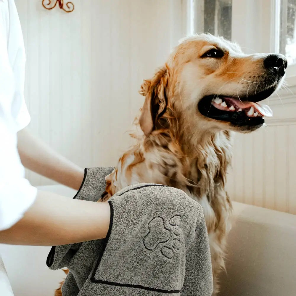 Super Absorbent Quick-Drying Microfiber Dog & Cat Bath Towel