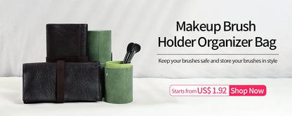 OVW Natural Goat Hair Makeup Brush Set - Professional Blending, Smudging & Shader Kit