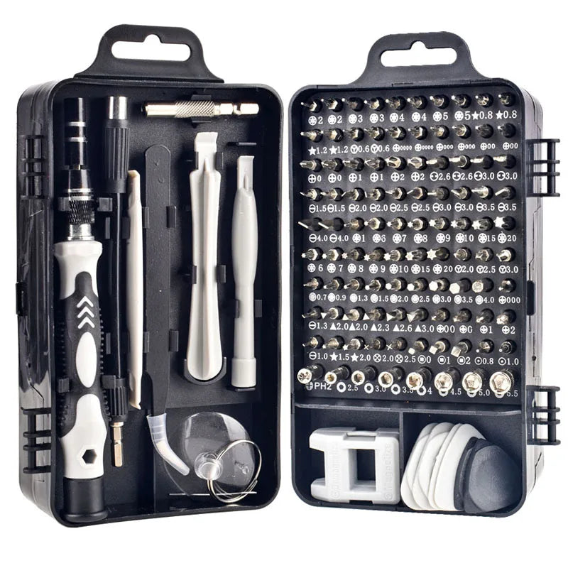 Labor-Saving Ratchet Screwdriver Set, Household Magnetic Toolbox with Torx Bits