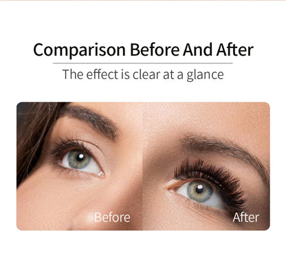 QIBEST 4D Black Mascara - Lengthening & Volume Waterproof Eyelash Makeup