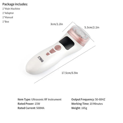 Mini HIFU Machine Ultrasonic RF EMS Facial Lifting & Skin Tightening Device