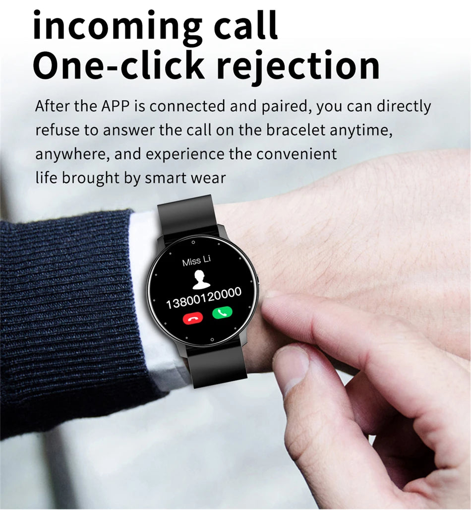 LIGE 2025 Smartwatch for Ladies, Full Touch Screen, Sports Fitness Tracker, IP67 Waterproof, Bluetooth for Android/iOS