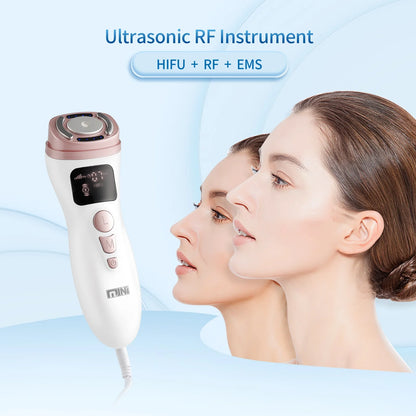 Mini HIFU Machine Ultrasonic RF EMS Facial Lifting & Skin Tightening Device