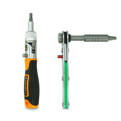 Labor-Saving Ratchet Screwdriver Set, Household Magnetic Toolbox with Torx Bits