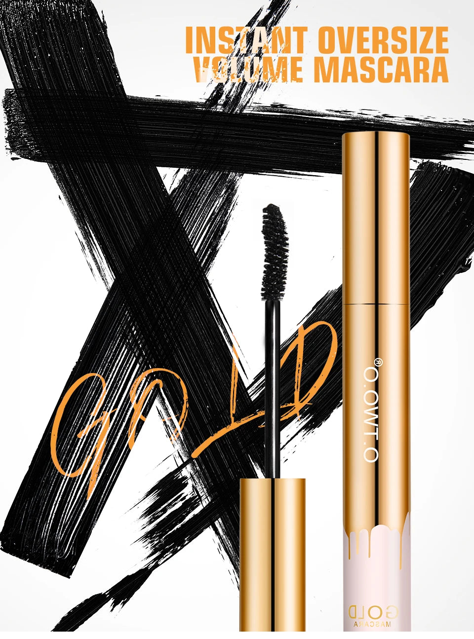 O.TWO.O 3D Lengthening Mascara – Black Lash Extension & Long-Wearing Beauty Makeup