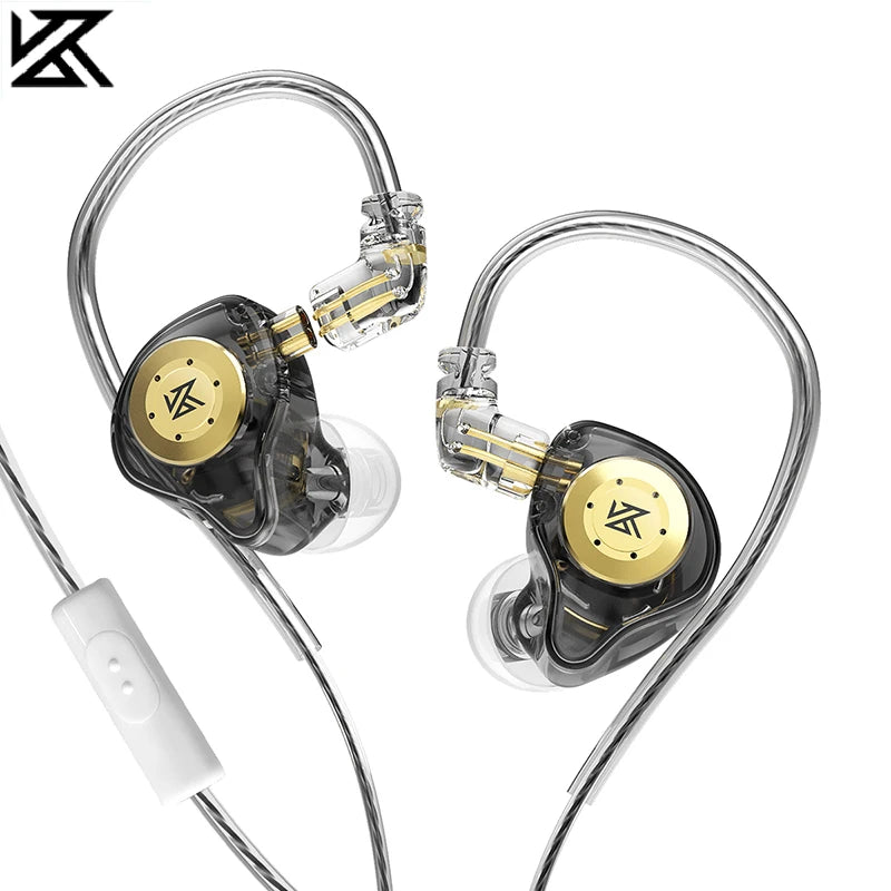 KZ EDX Pro HiFi Wired Earphones - Dynamic In-Ear Monitor with Noise Cancelling and Bass Stereo