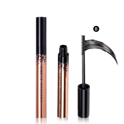 QIBEST 4D Black Mascara - Lengthening & Volume Waterproof Eyelash Makeup