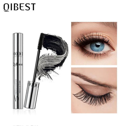 QIBEST 4D Black Mascara - Lengthening & Volume Waterproof Eyelash Makeup