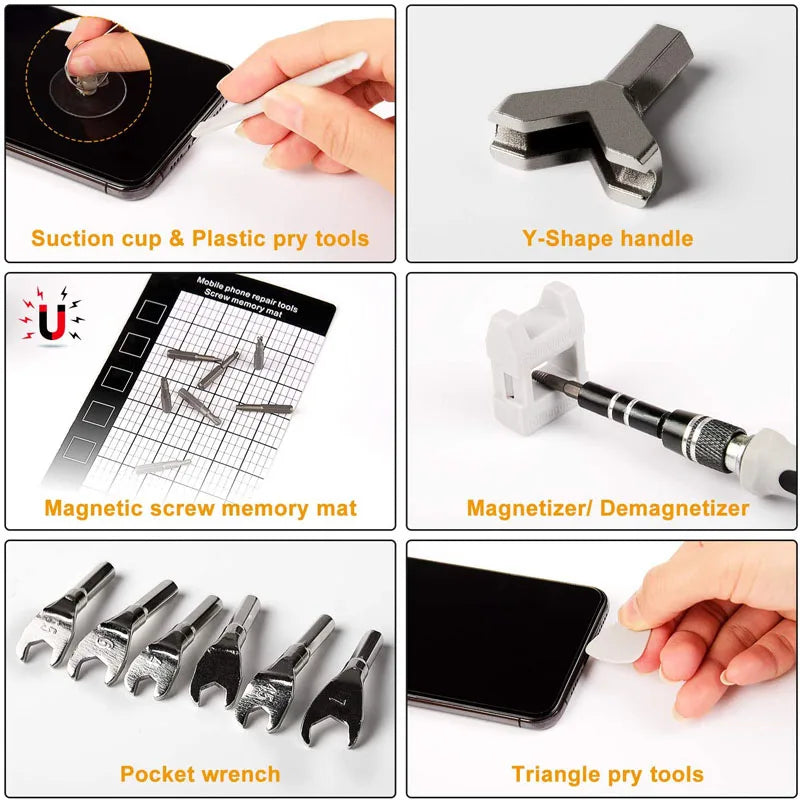 Labor-Saving Ratchet Screwdriver Set, Household Magnetic Toolbox with Torx Bits